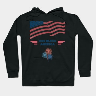 Patriotic Graphic Tees for 4th of July - USA American Flag Shirts for Guys Hoodie